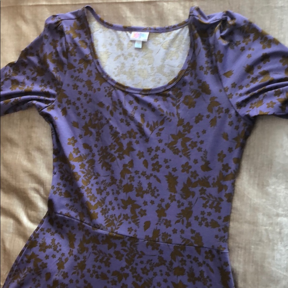 Lularoe 2xl Floral Ana. Purple and gold